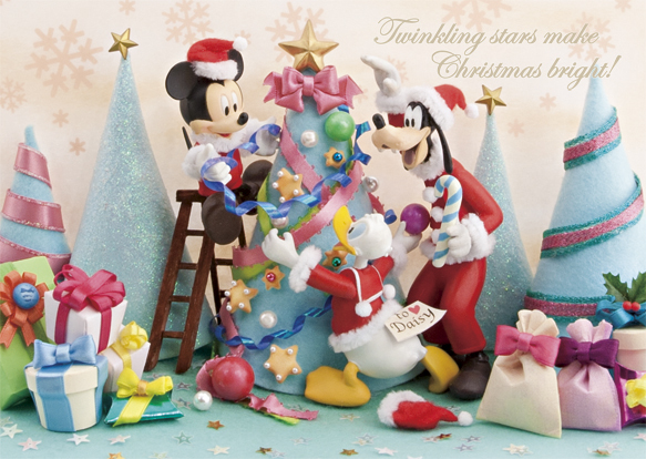 今年のクリスマスはカードは名刺サイズのディズニー エクセルでこんなに簡単に もちしるべ 頭のストレス解消ブログ